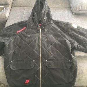Snap-on mens work jacket